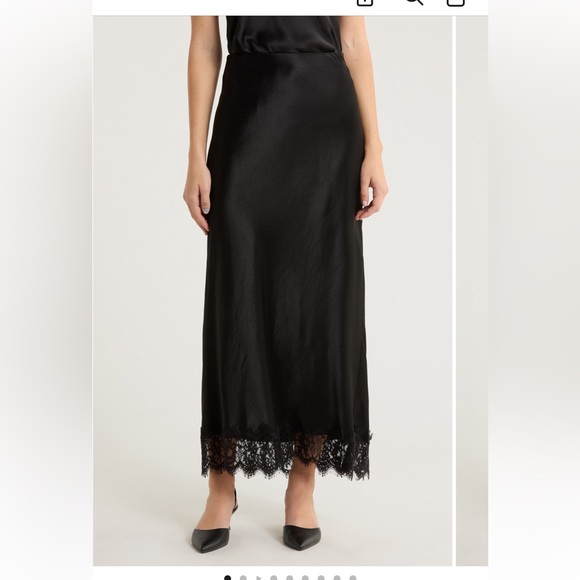 Favorite Daughter Dresses & Skirts - Favorite Daughter the Lacy Favorite Satin maxi skirt NWT sz S